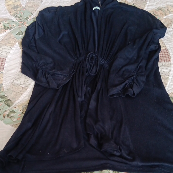 Pleione Jackets & Blazers - Navy Ruched Waist Size Small Jacket or Sweater.Good condition